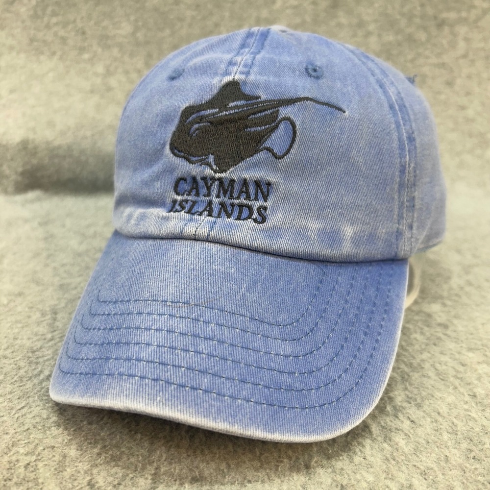 Stingray Cayman Islands Unisex Blue M Souvenirs & Crafts Hat Faded OSFM